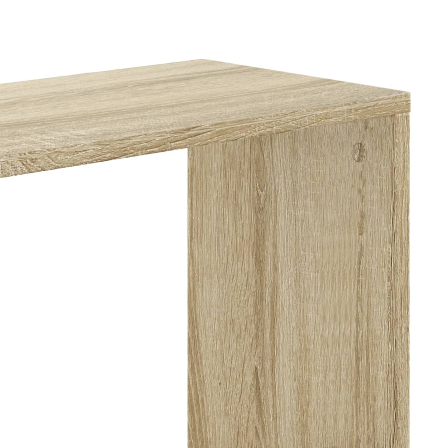 Boekenkast 5-laags 45x23,5x162,5 cm bewerkt hout sonoma eiken