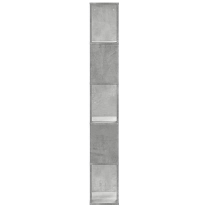 Boekenkast 5-laags 45x23,5x162,5 cm bewerkt hout betongrijs