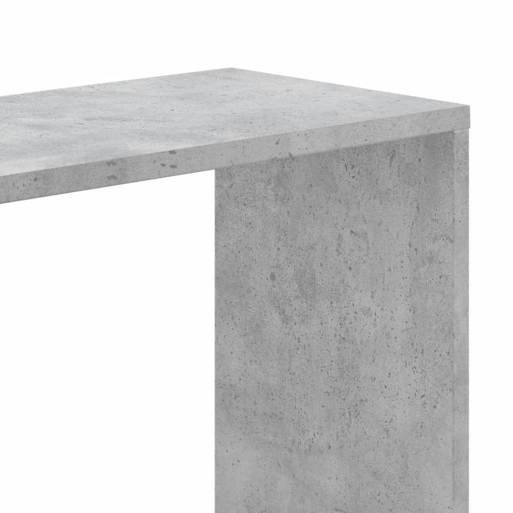 Boekenkast 5-laags 45x23,5x162,5 cm bewerkt hout betongrijs