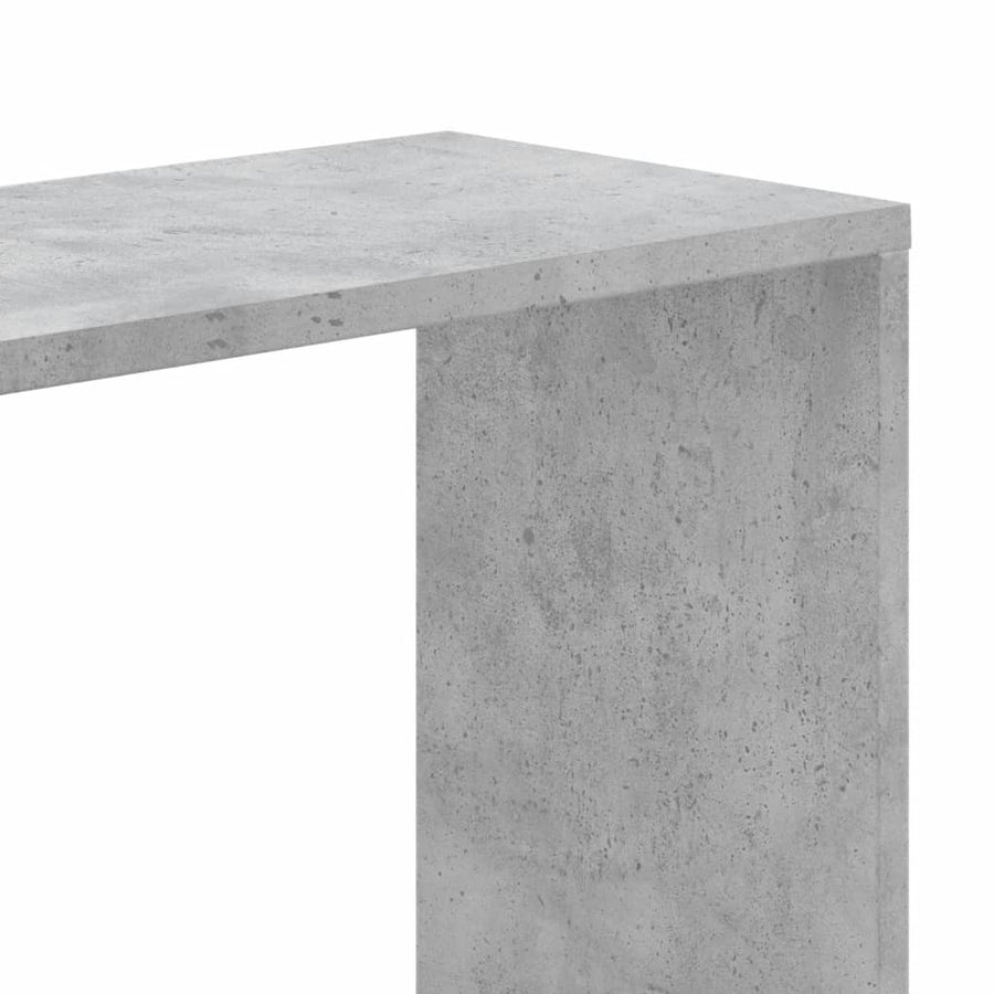 Boekenkast 5-laags 45x23,5x162,5 cm bewerkt hout betongrijs