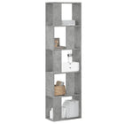 Boekenkast 45x23,5x162,5 cm bewerkt hout betongrijs