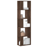 Boekenkast 5-laags 45x23,5x162,5 cm bruin eiken
