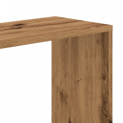 Boekenkast 5-laags 45x23,5x162,5 cm hout artisanaal eikenkleur