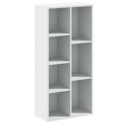 Boekenkast 50x25x105 cm bewerkt hout wit