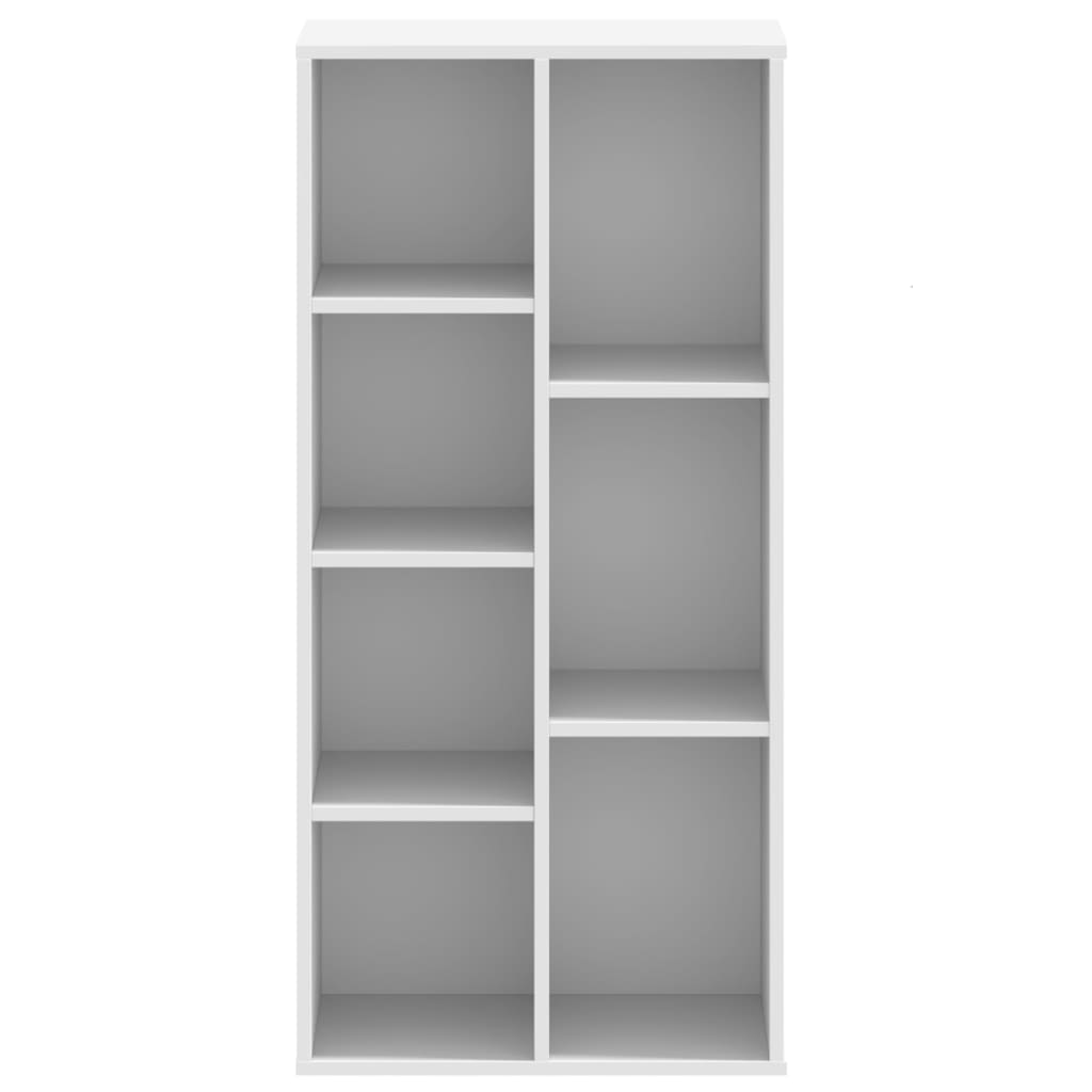 Boekenkast 50x25x105 cm bewerkt hout wit