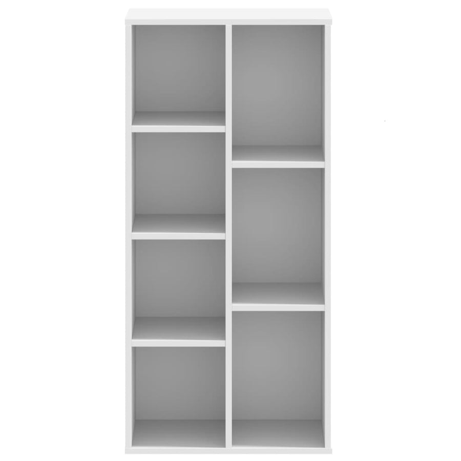 Boekenkast 50x25x105 cm bewerkt hout wit