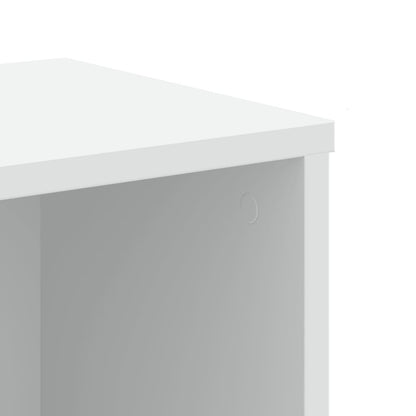 Boekenkast 50x25x105 cm bewerkt hout wit