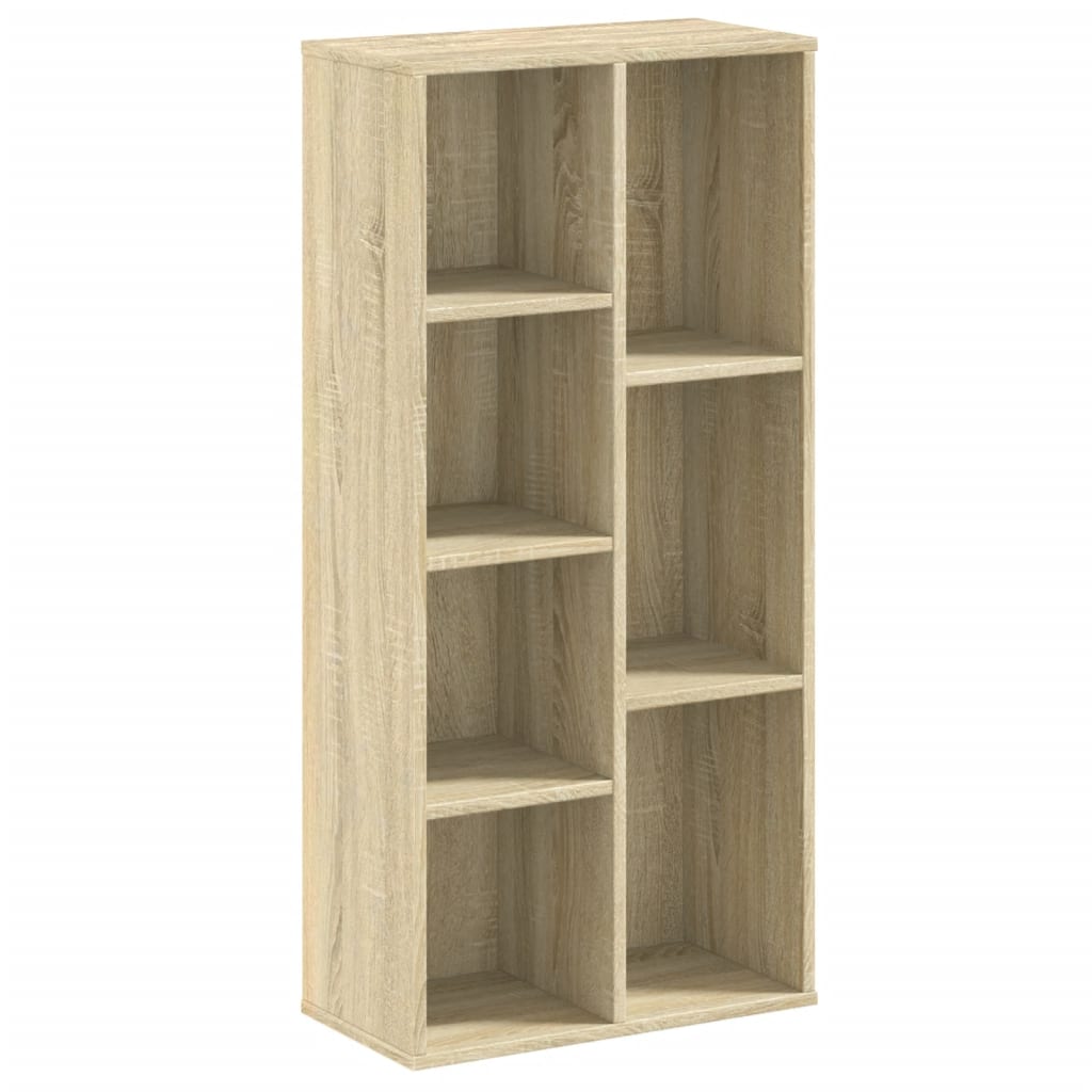 Boekenkast 50x25x105 cm bewerkt hout sonoma eikenkleurig