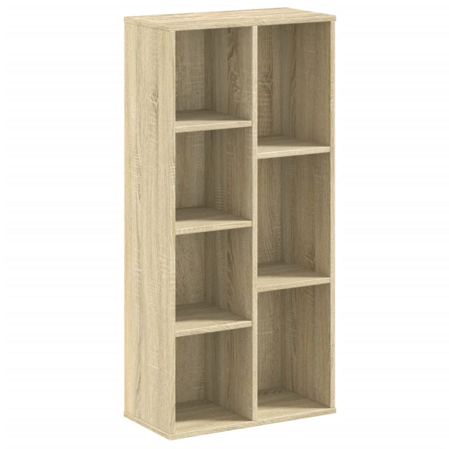 Boekenkast 50x25x105 cm bewerkt hout sonoma eikenkleurig