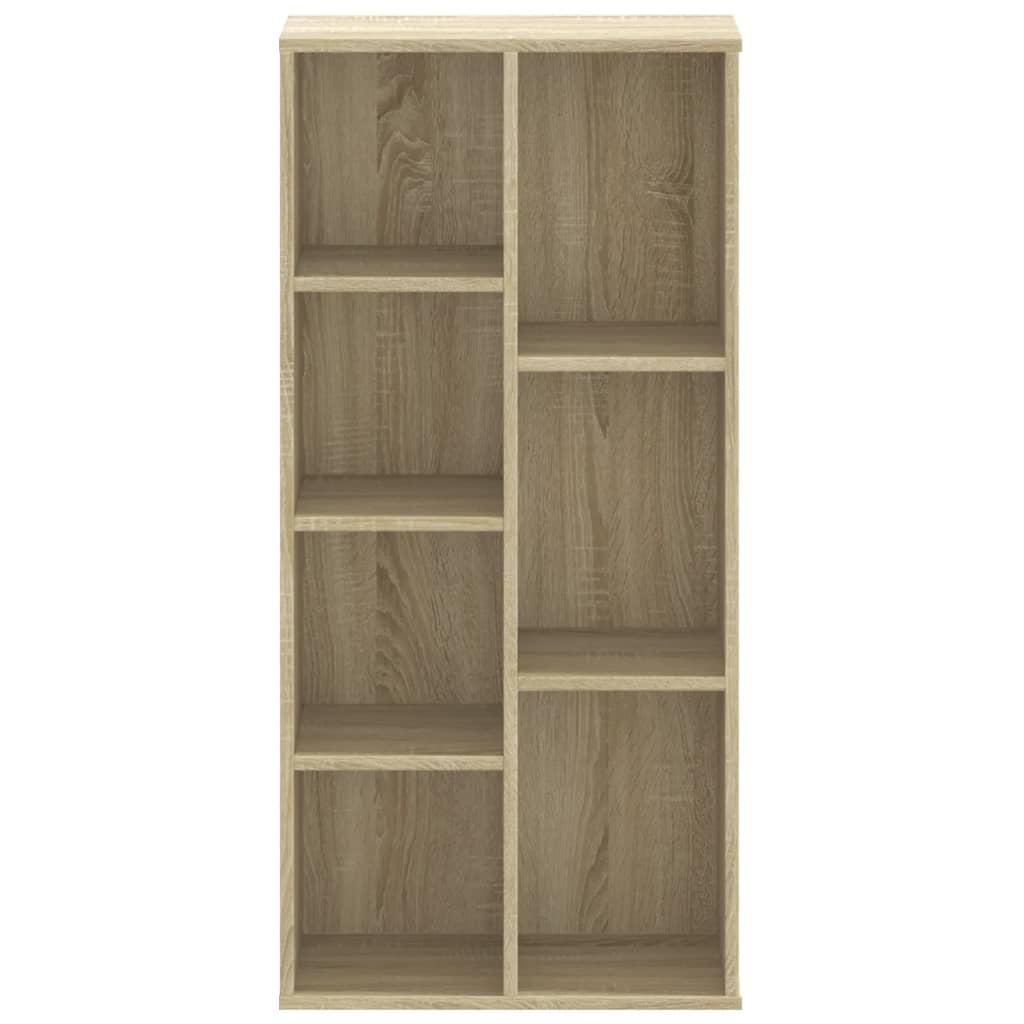 Boekenkast 50x25x105 cm bewerkt hout sonoma eikenkleurig