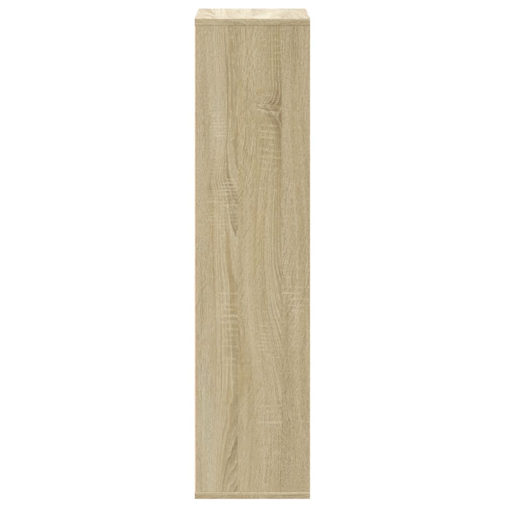 Boekenkast 50x25x105 cm bewerkt hout sonoma eikenkleurig