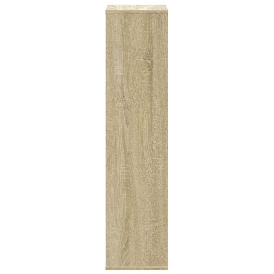 Boekenkast 50x25x105 cm bewerkt hout sonoma eikenkleurig