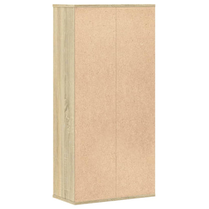Boekenkast 50x25x105 cm bewerkt hout sonoma eikenkleurig