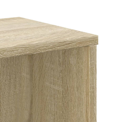 Boekenkast 50x25x105 cm bewerkt hout sonoma eikenkleurig