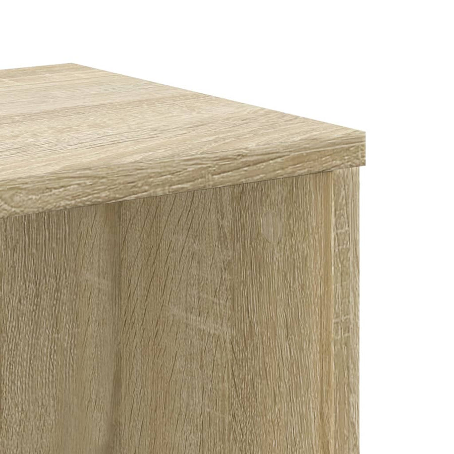 Boekenkast 50x25x105 cm bewerkt hout sonoma eikenkleurig