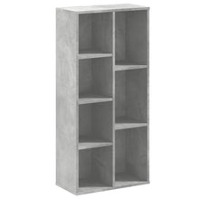 Boekenkast 50x25x105 cm bewerkt hout betongrijs