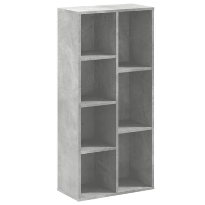Boekenkast 50x25x105 cm bewerkt hout betongrijs