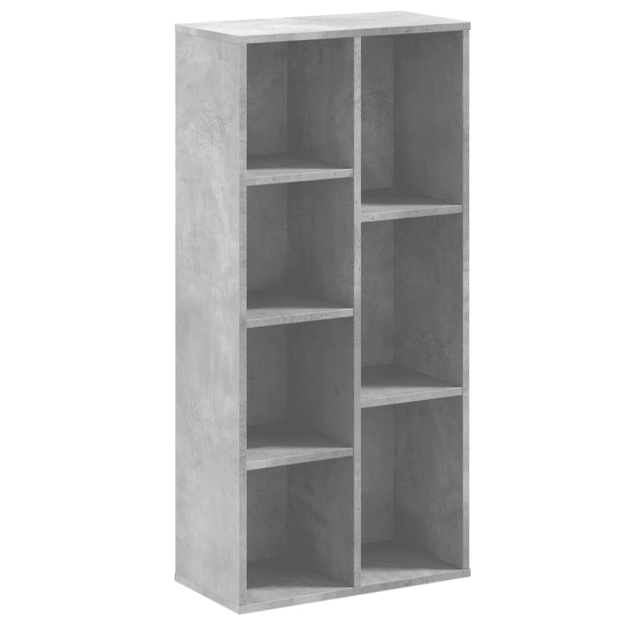 Boekenkast 50x25x105 cm bewerkt hout betongrijs