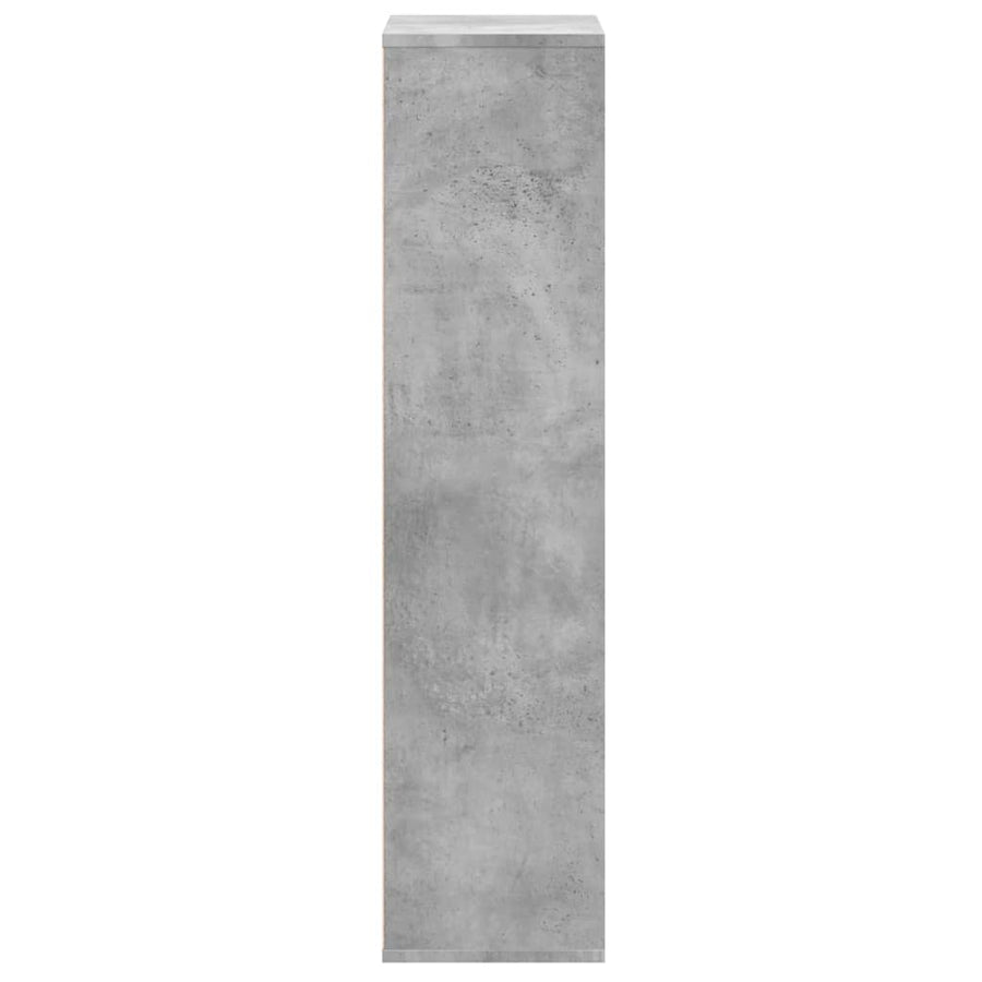 Boekenkast 50x25x105 cm bewerkt hout betongrijs