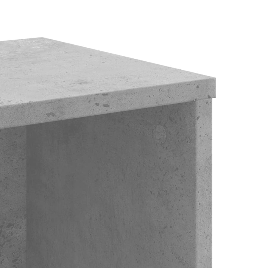 Boekenkast 50x25x105 cm bewerkt hout betongrijs