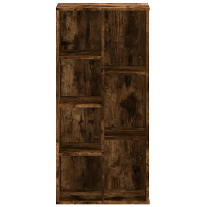 Boekenkast 50x25x105 cm bewerkt hout gerookt eikenkleurig