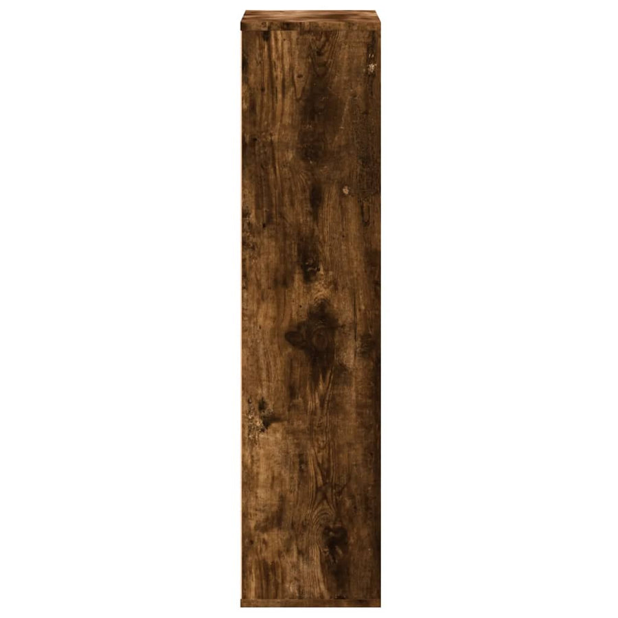 Boekenkast 50x25x105 cm bewerkt hout gerookt eikenkleurig