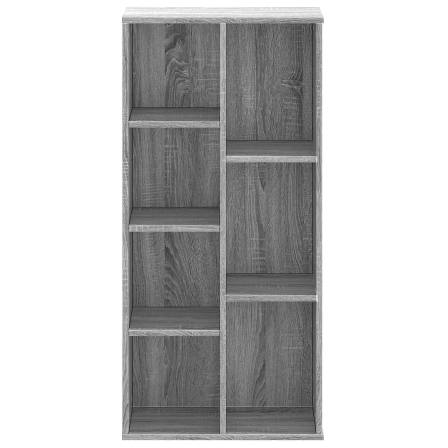 Boekenkast 50x25x105 cm bewerkt hout grijs sonoma eikenkleurig