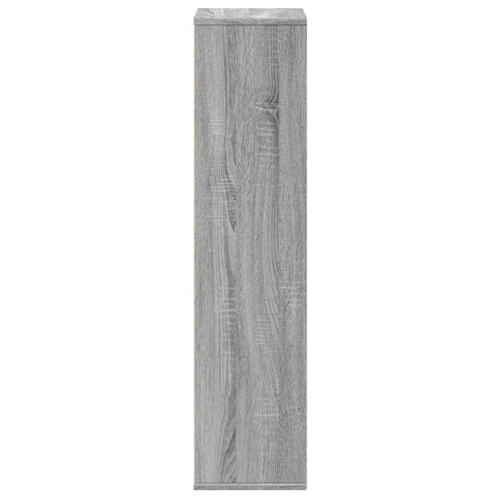 Boekenkast 50x25x105 cm bewerkt hout grijs sonoma eikenkleurig