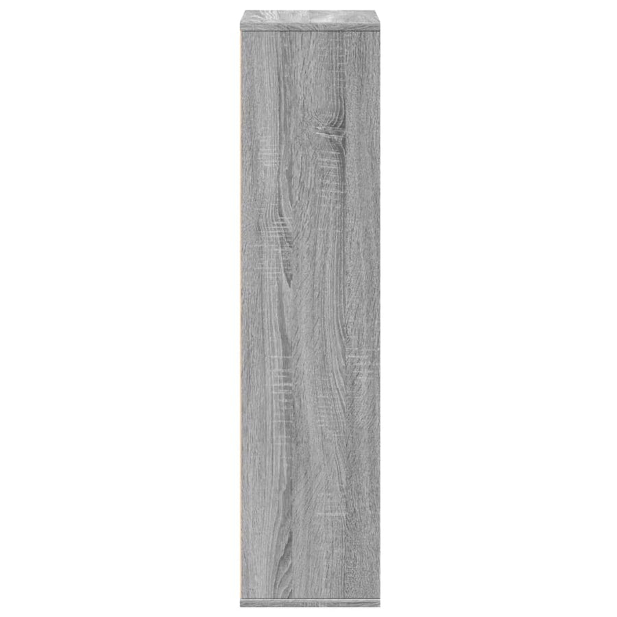 Boekenkast 50x25x105 cm bewerkt hout grijs sonoma eikenkleurig
