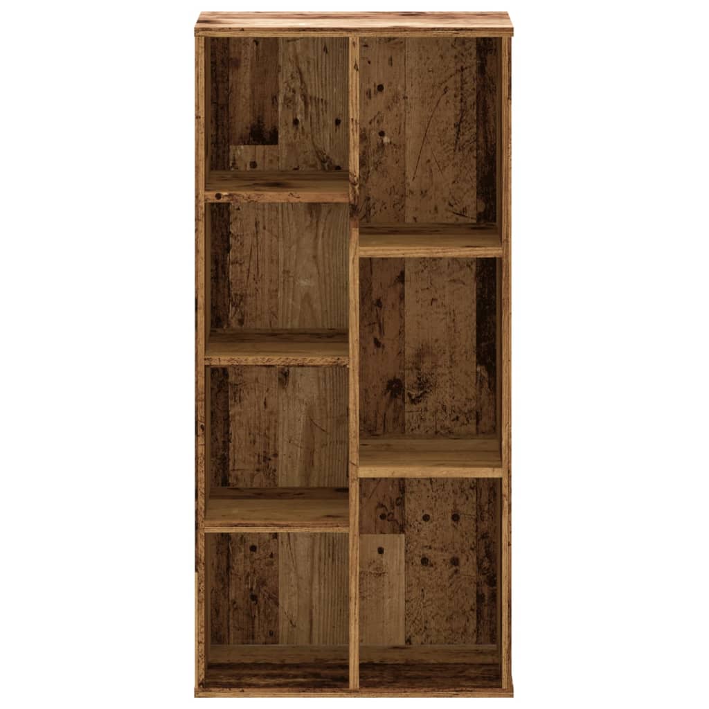 Boekenkast 50x25x105 cm bewerkt hout oud houtkleurig