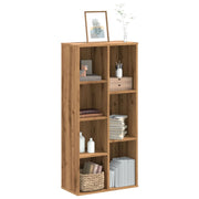 Boekenkast 50x25x105 cm bewerkt hout eikenkleurig