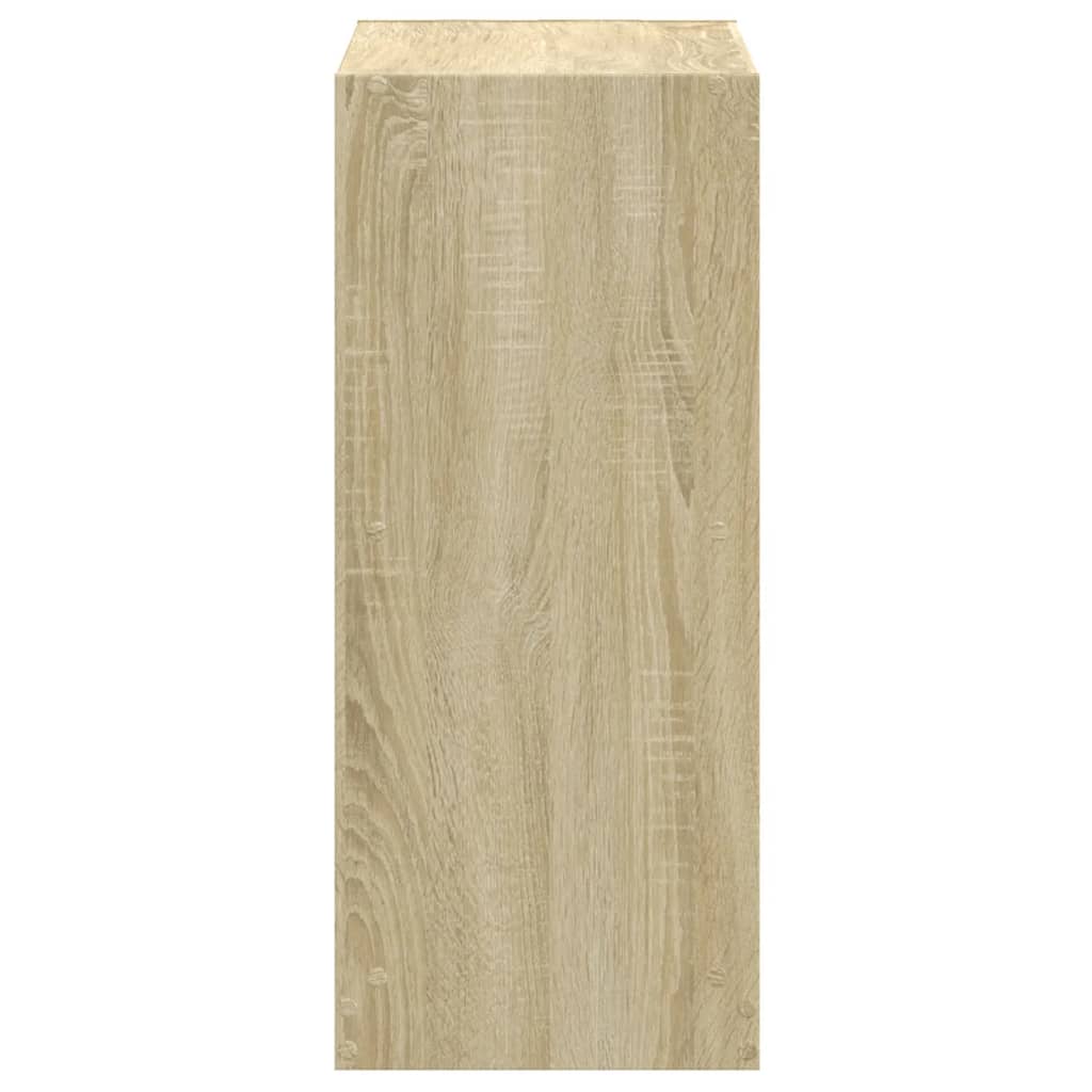 Boekenkast 68,5x32x75 cm bewerkt hout sonoma eikenkleurig