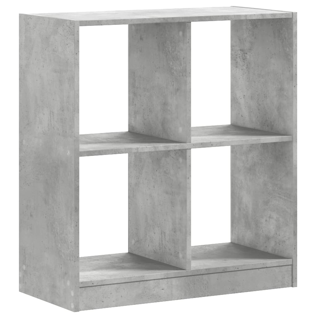 Boekenkast 68,5x32x75 cm bewerkt hout betongrijs