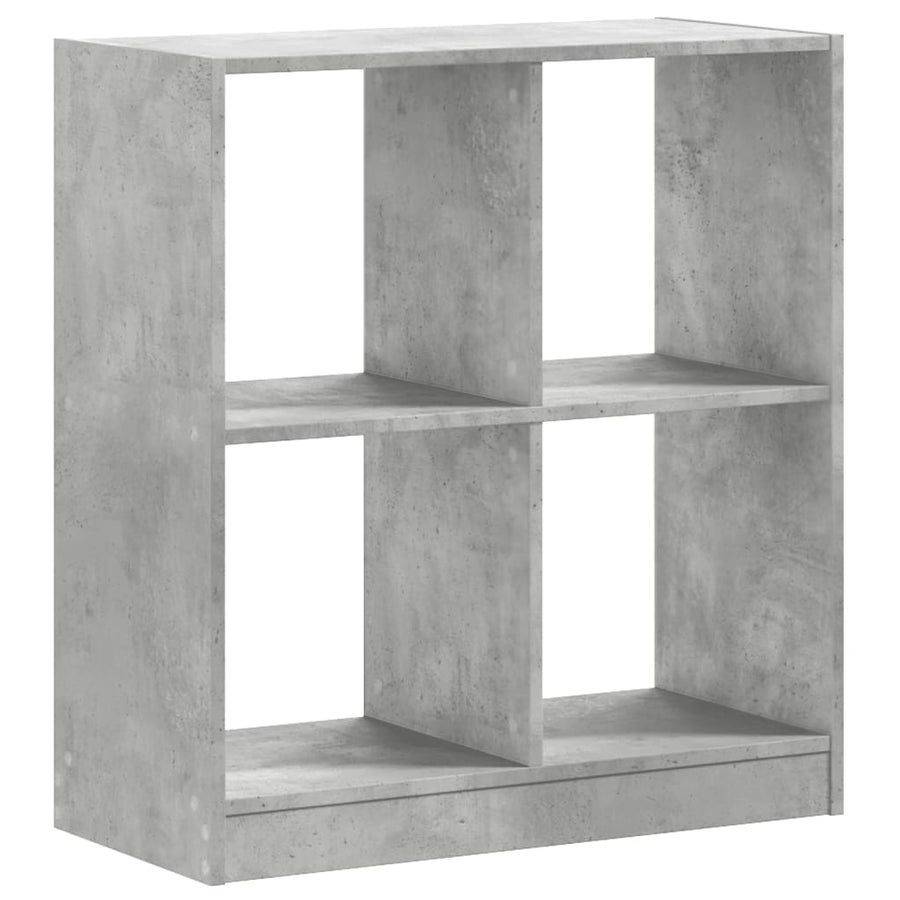 Boekenkast 68,5x32x75 cm bewerkt hout betongrijs