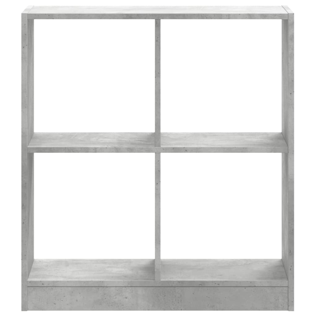 Boekenkast 68,5x32x75 cm bewerkt hout betongrijs