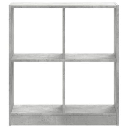 Boekenkast 68,5x32x75 cm bewerkt hout betongrijs