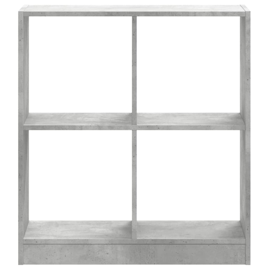 Boekenkast 68,5x32x75 cm bewerkt hout betongrijs