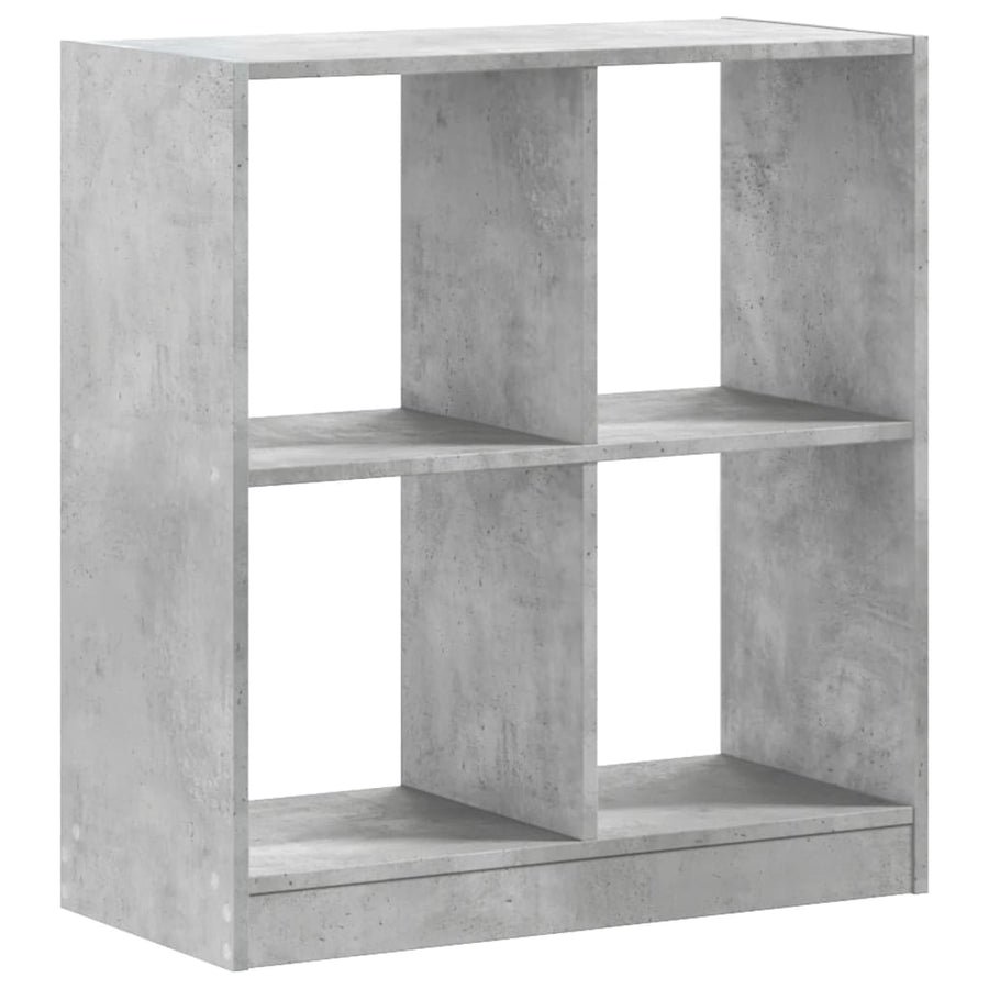 Boekenkast 68,5x32x75 cm bewerkt hout betongrijs