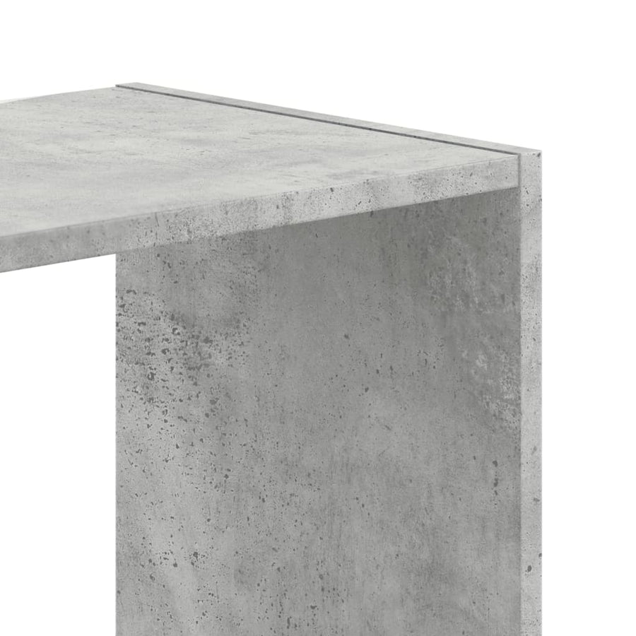 Boekenkast 68,5x32x75 cm bewerkt hout betongrijs