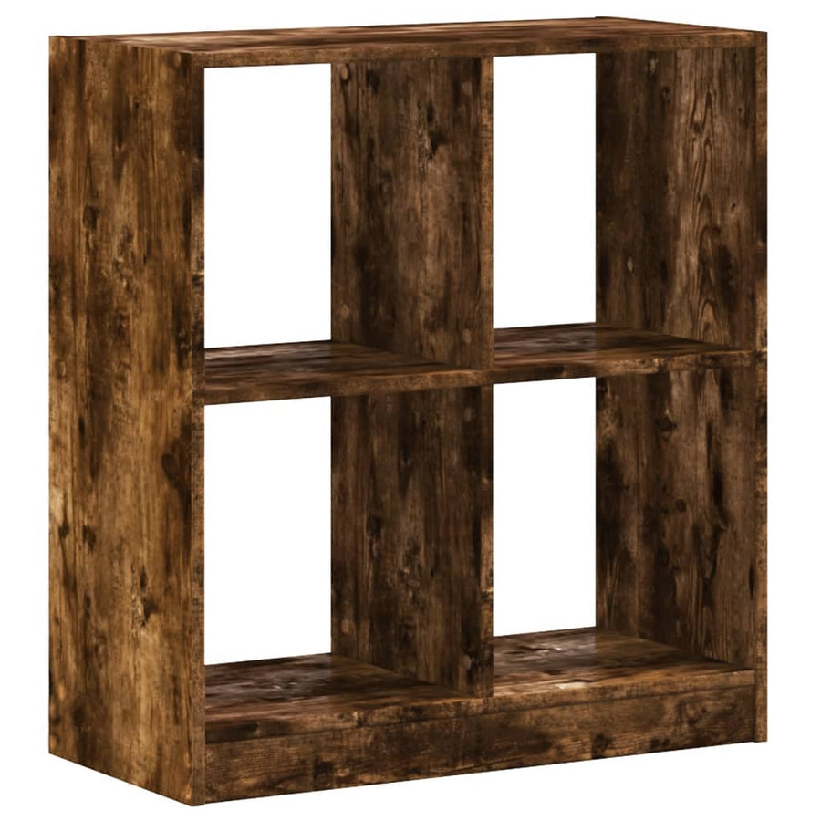 Boekenkast 68,5x32x75 cm bewerkt hout gerookt eikenkleurig
