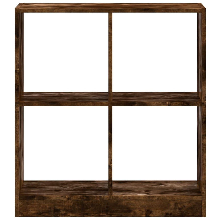 Boekenkast 68,5x32x75 cm bewerkt hout gerookt eikenkleurig