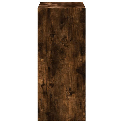 Boekenkast 68,5x32x75 cm bewerkt hout gerookt eikenkleurig