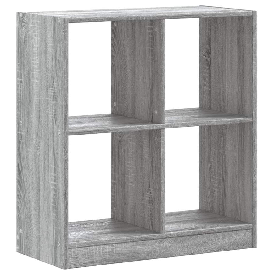 Boekenkast 68,5x32x75 cm bewerkt hout grijs sonoma eikenkleurig