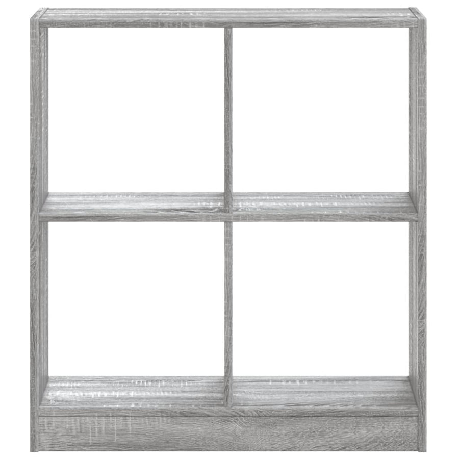 Boekenkast 68,5x32x75 cm bewerkt hout grijs sonoma eikenkleurig