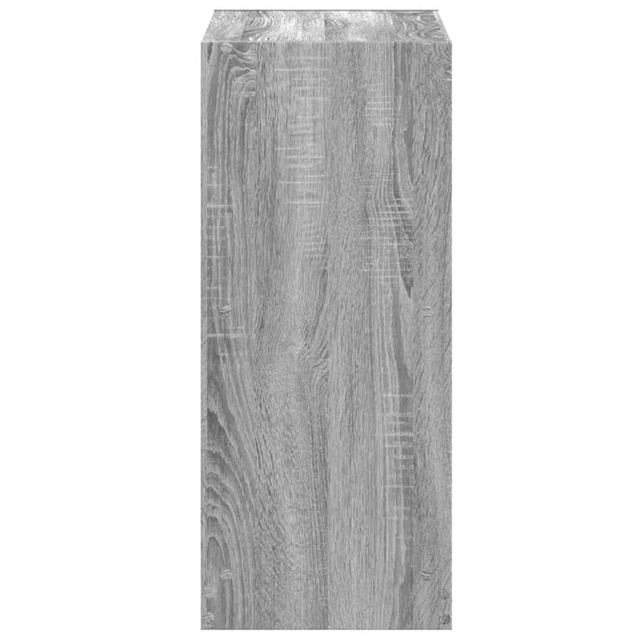 Boekenkast 68,5x32x75 cm bewerkt hout grijs sonoma eikenkleurig