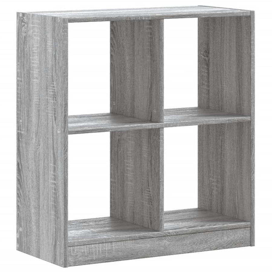 Boekenkast 68,5x32x75 cm bewerkt hout grijs sonoma eikenkleurig
