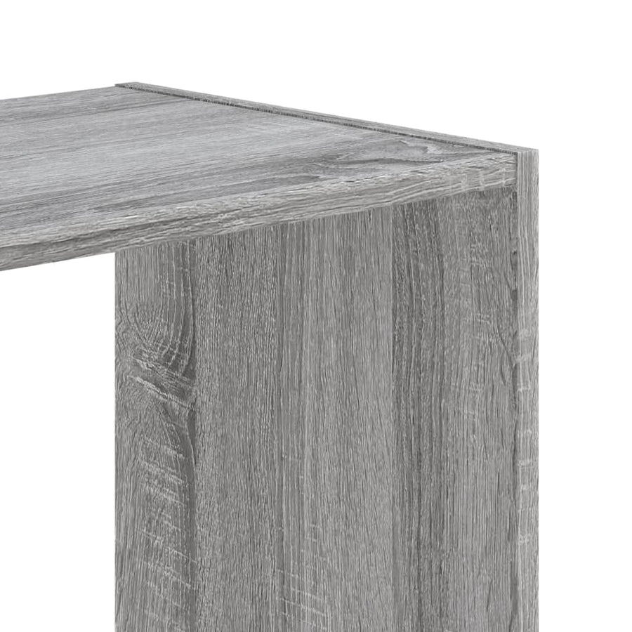 Boekenkast 68,5x32x75 cm bewerkt hout grijs sonoma eikenkleurig