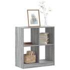 Boekenkast 68,5x32x75 cm bewerkt hout grijs