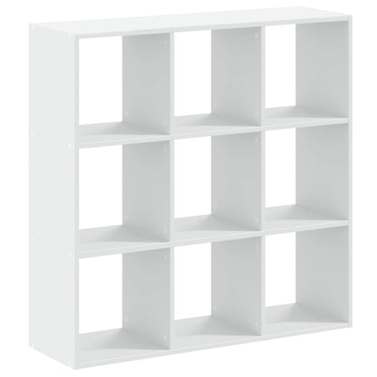 Boekenkast 102x32x102 cm bewerkt hout wit