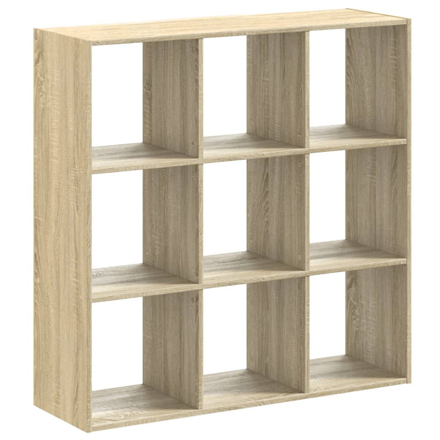 Boekenkast 102x32x102 cm bewerkt hout sonoma eikenkleurig